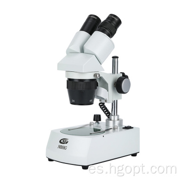 Microscopio de cabeza binocular microscopio estéreo